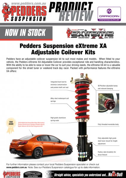 Pedders coilovers description - A9RAE25