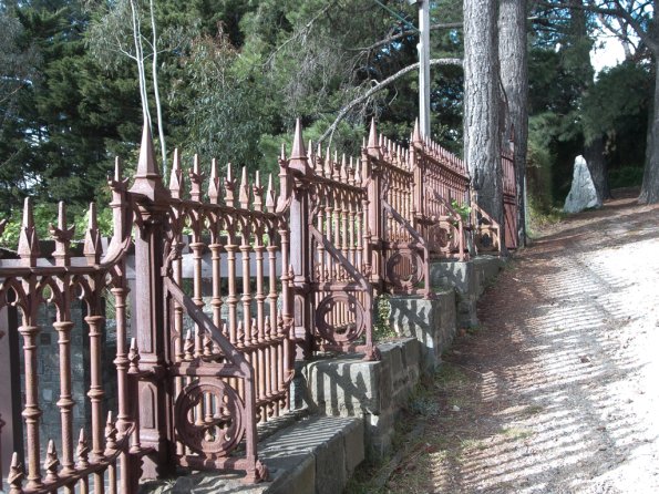 Iron fence at Montsalvat Artists' Community