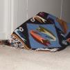 View the image: Rosa under Peruvian runner rug