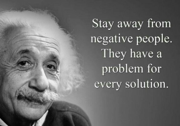 Einstein - negative people